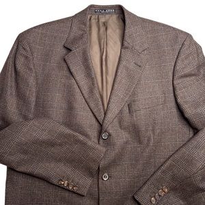 Hugo Boss Edison Plaid Wool Blazer Vintage Union-Made in USA Preppy Academia